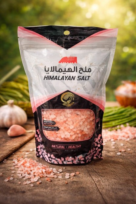 ملح هيمالايا الطبيعي بحبيبات غنية بالمعادن، يمنح أطباقك نكهة مميزة ولمسة صحية.